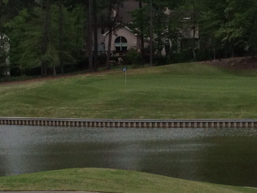 Golf course sea wall