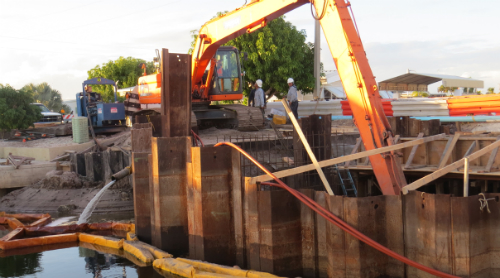 Composite sheet piling