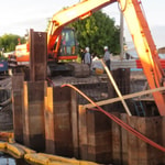 Composite sheet piling
