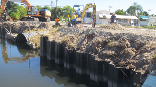 Composite sheet piling