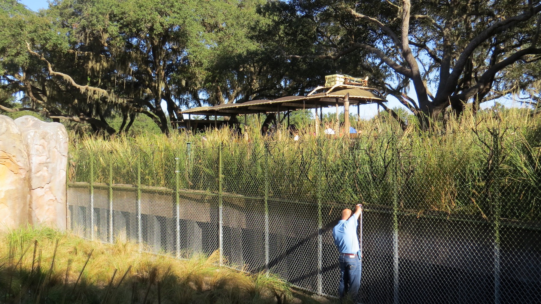 composite sheet piling wall animal enclosure in Florida