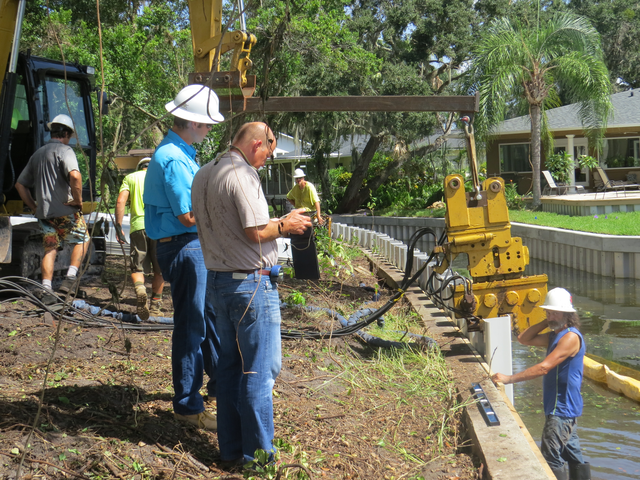 Carl Hazenberg with S.E. Cline Project Manager