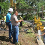 Carl Hazenberg with S.E. Cline Project Manager