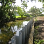 vinyl seawall 2200 linear feet florida hospital orlando