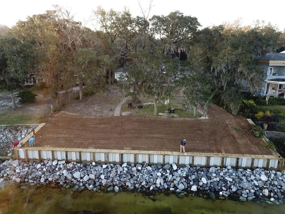 New Seawall Gulf Breeze Florida