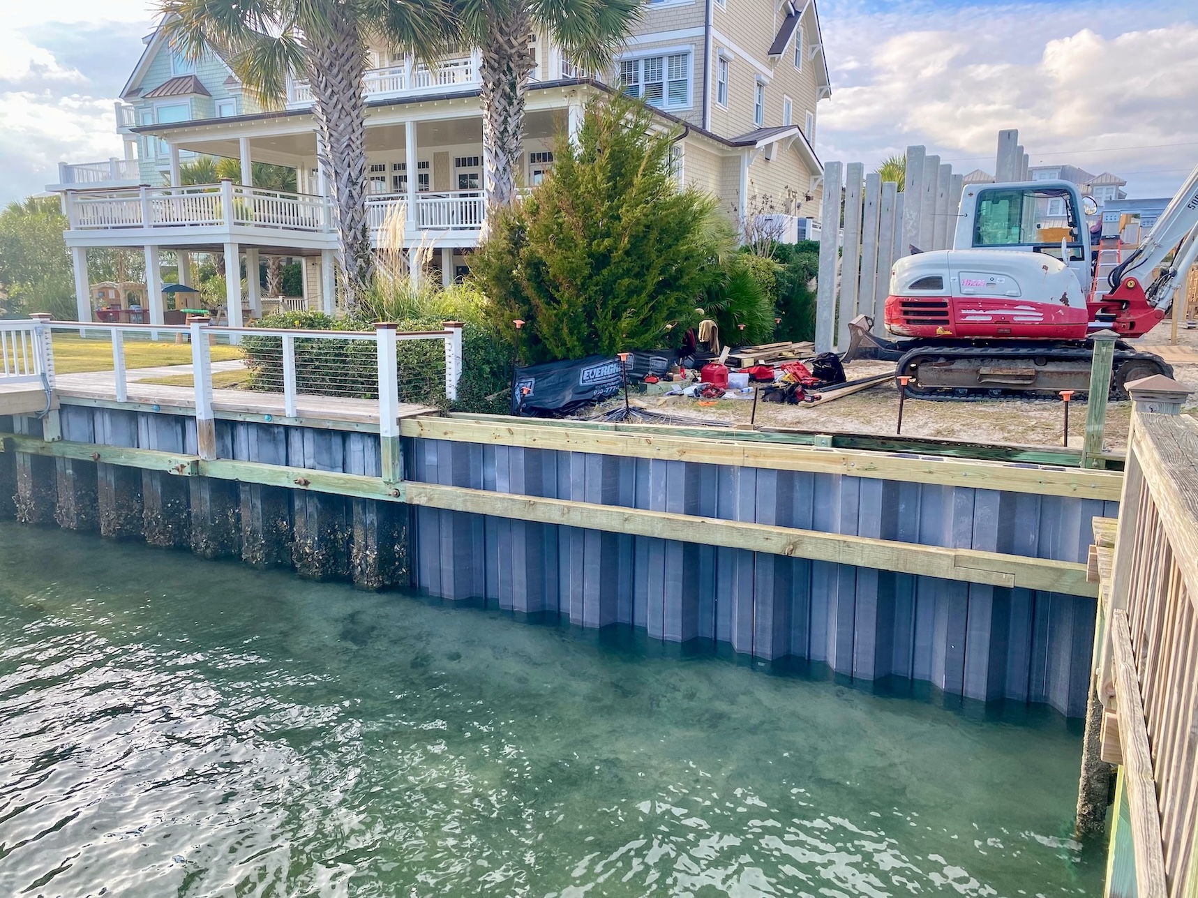 new seawall complete wrightsville beach nc