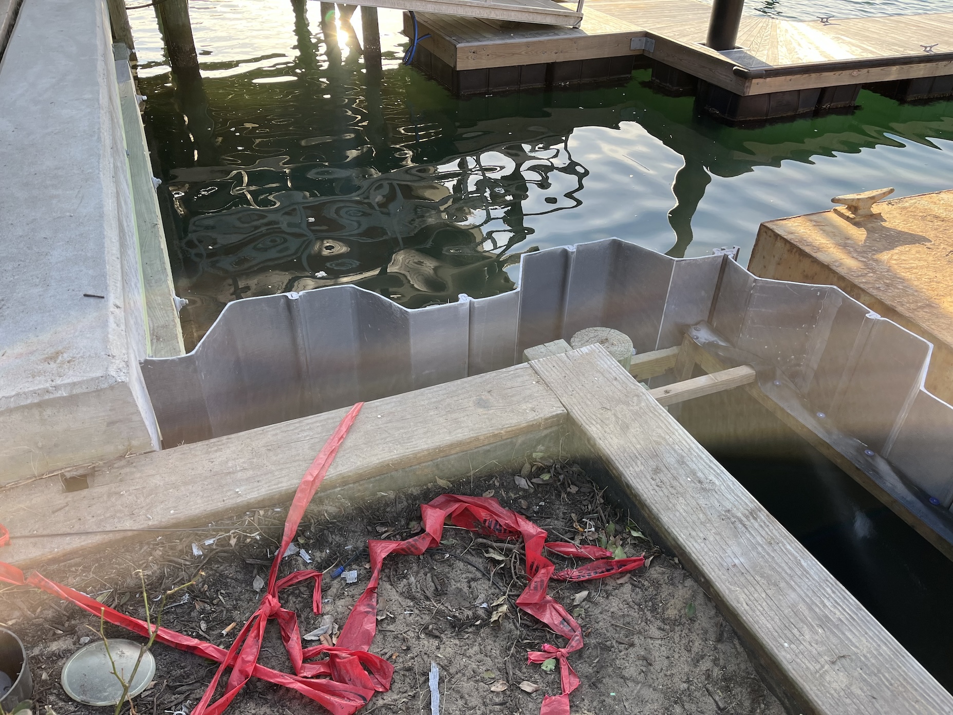 new seawall install conrner wrightsville beach nc
