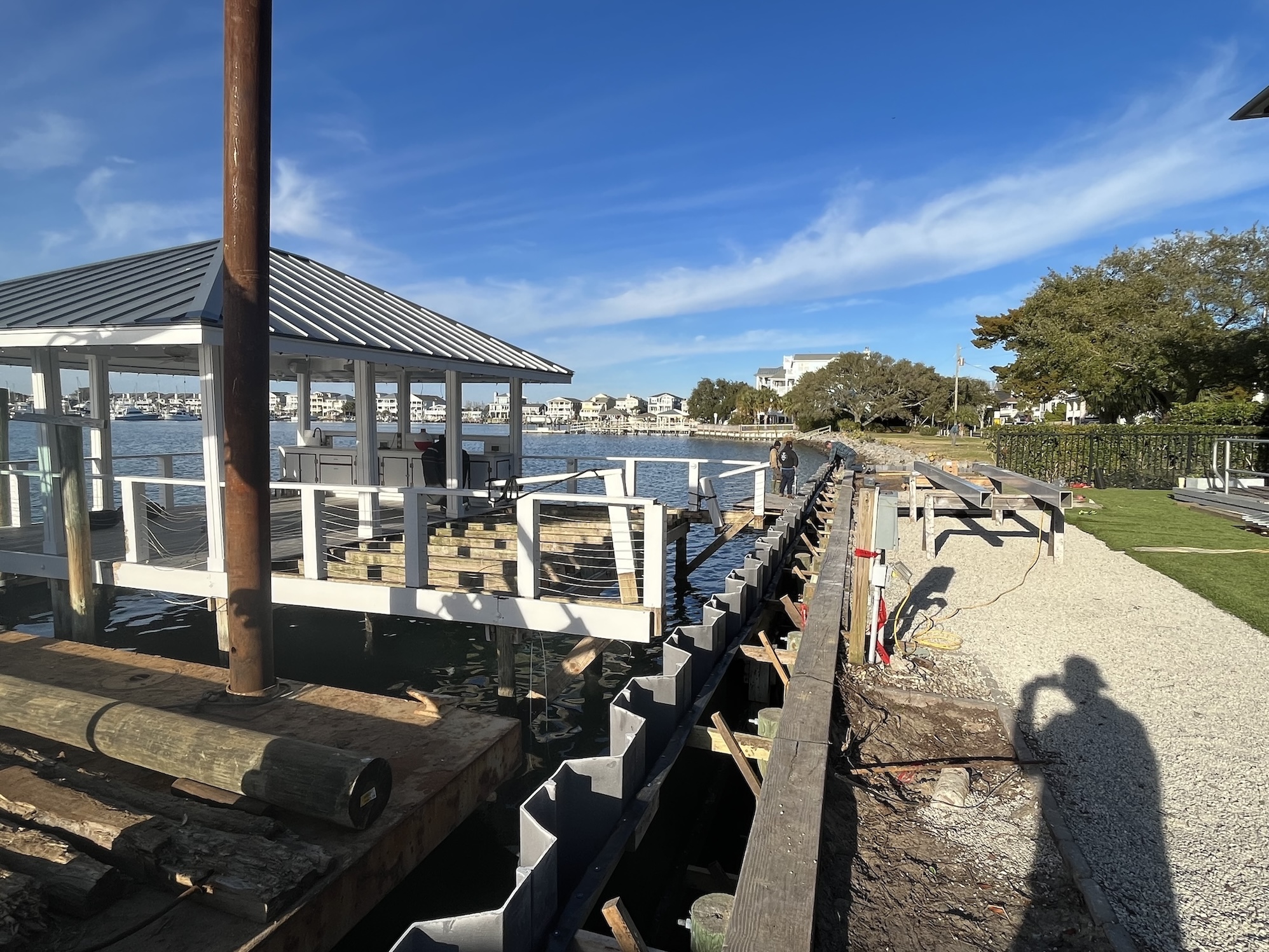 new seawall install wrightsville beach nc